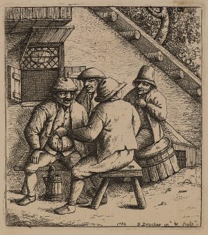 Gespräch im Hof