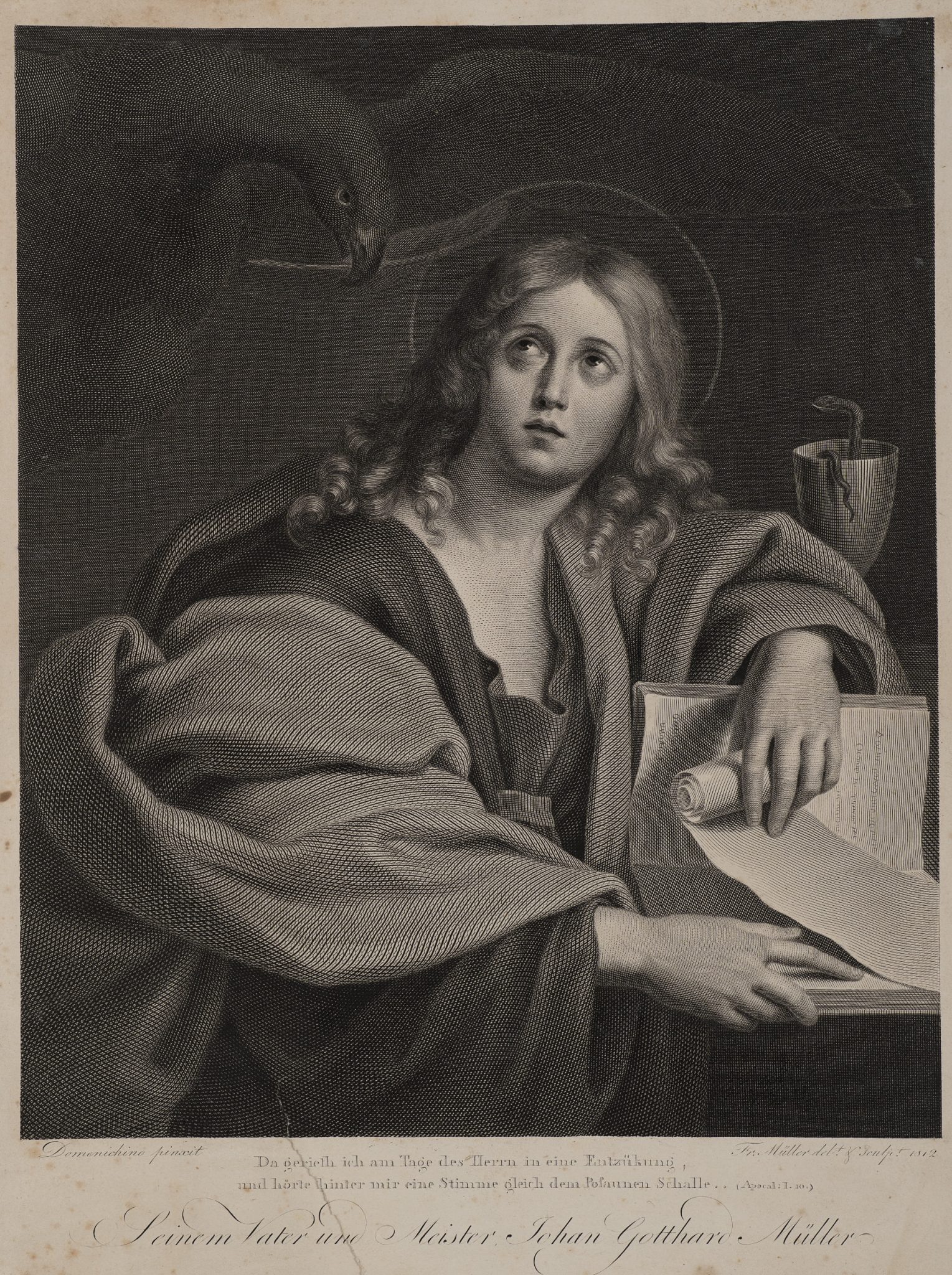 Johannes Evangelist mit Adler