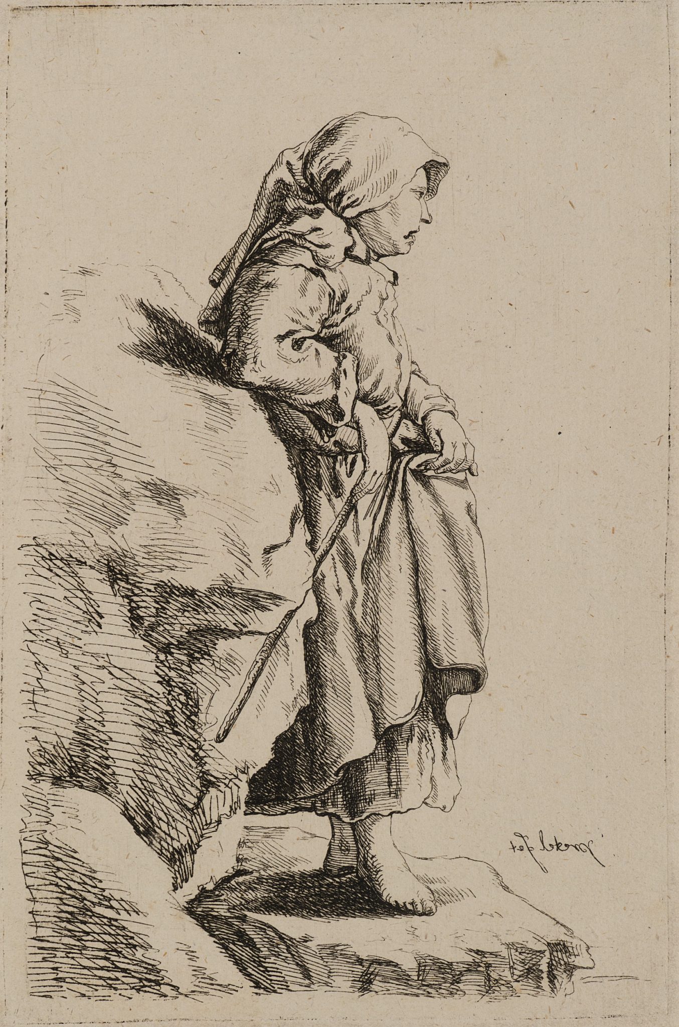 Alte am Felsen