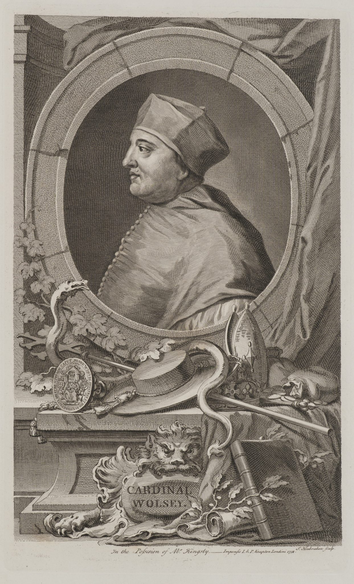 Kardinal Wolsey im Profil