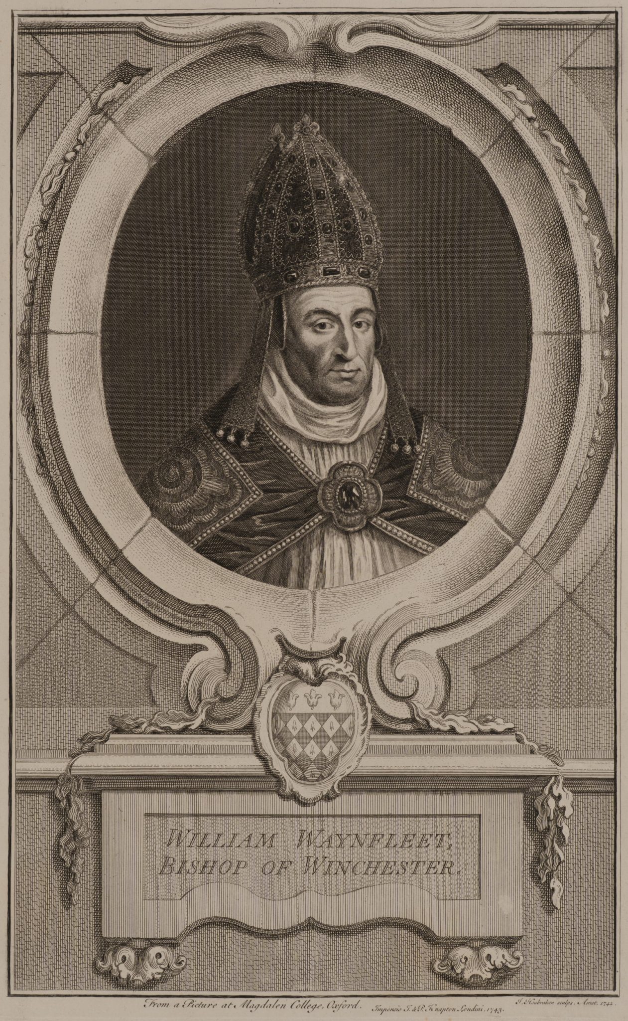 Porträt des Bischofs William Waynflete