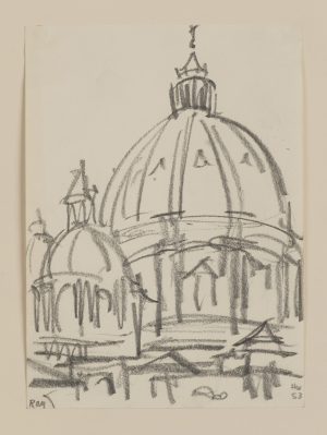 Peterskirche vom Vatikanmuseum aus