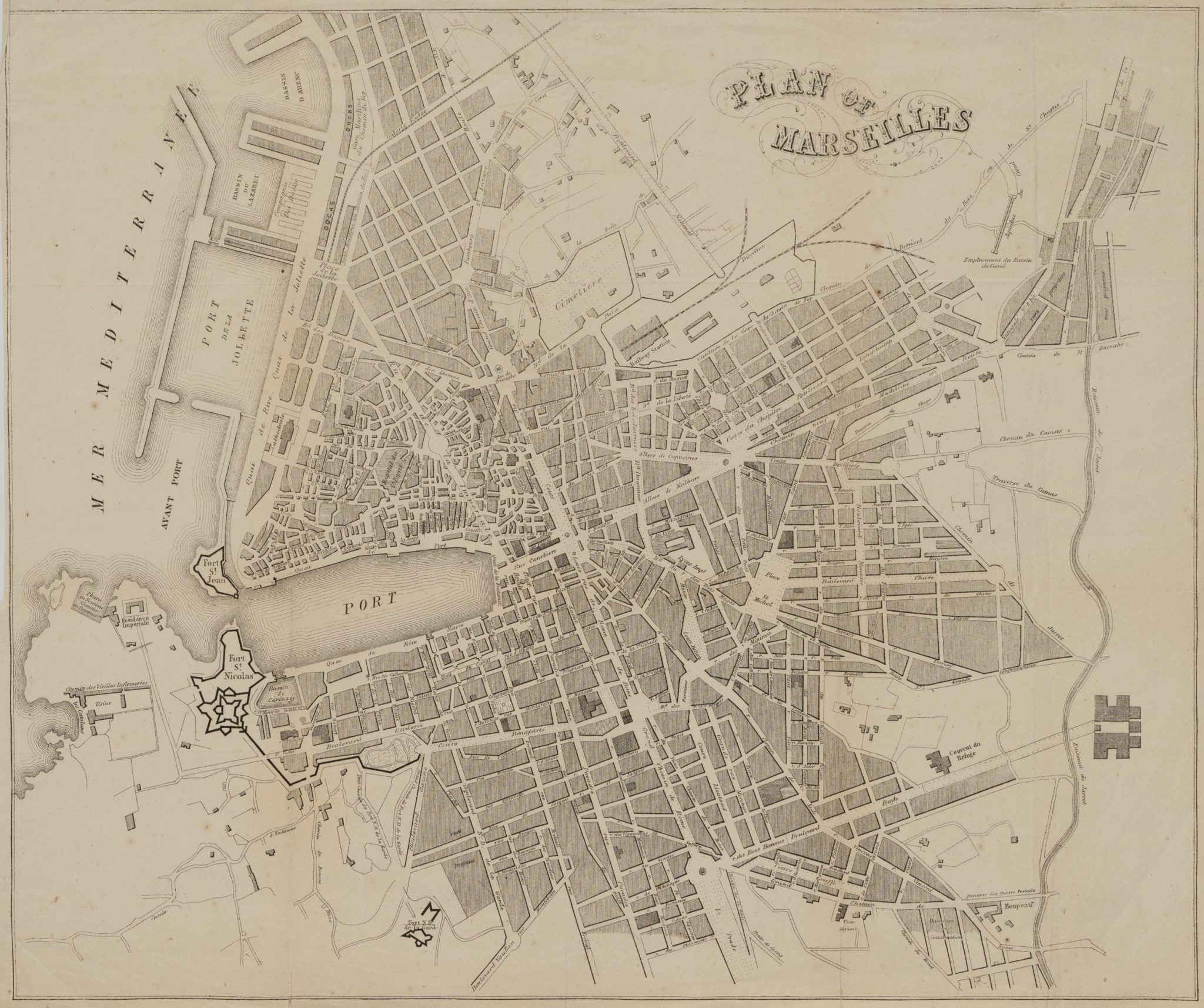 Stadtplan von Marseilles
