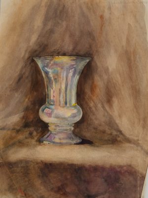 Stillleben mit schillernder Vase