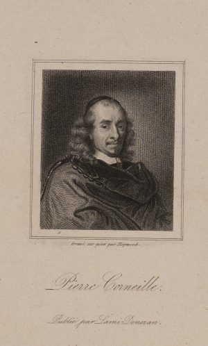 Pierre Corneille in eckigem Rahmen