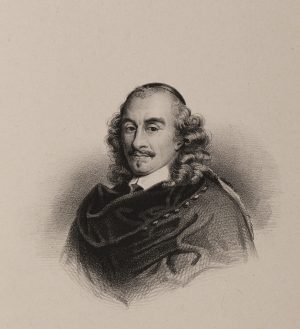 Porträt des Pierre Corneille gespiegelt