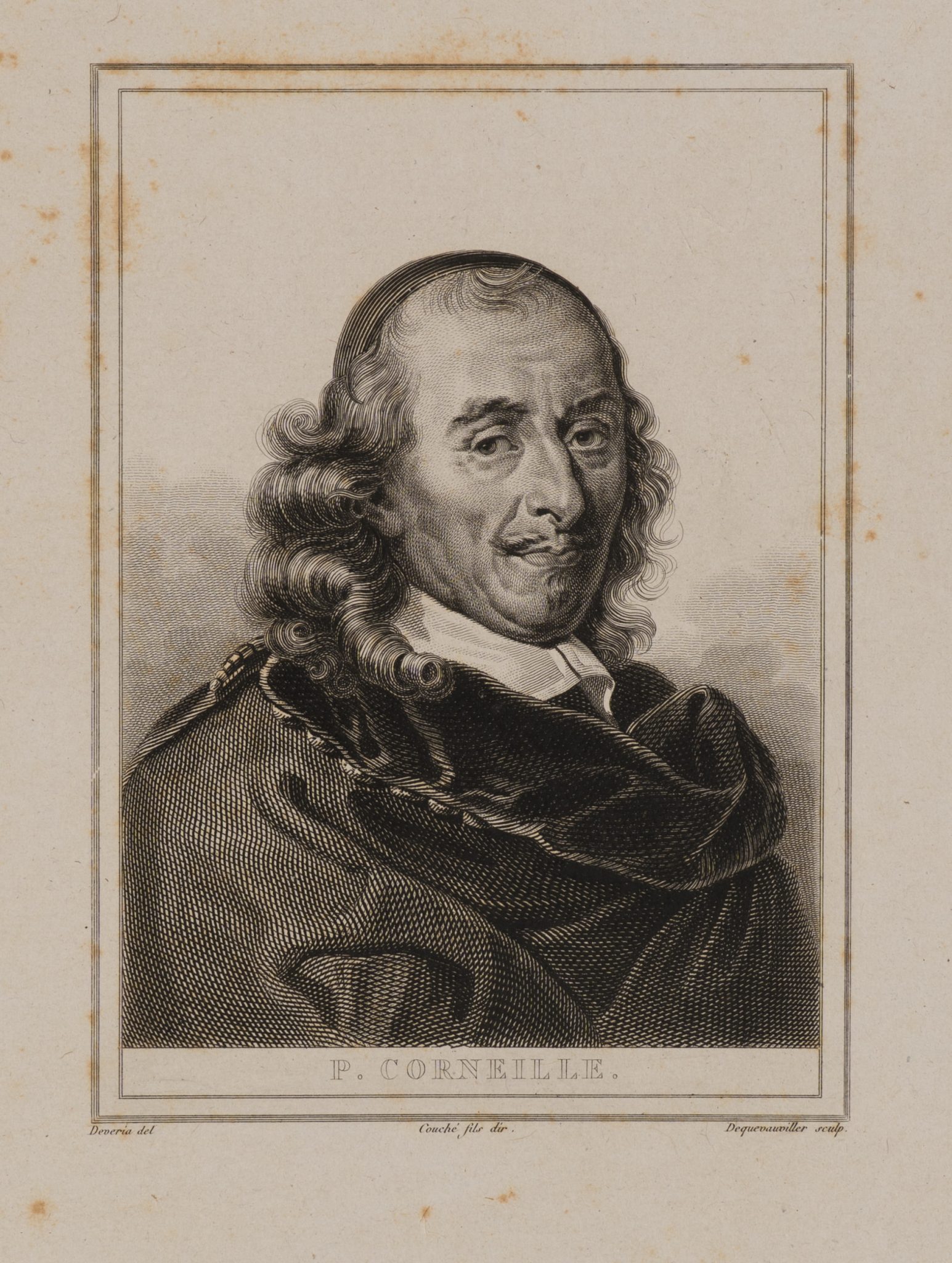 Pierre Corneille in eckigem Rahmen