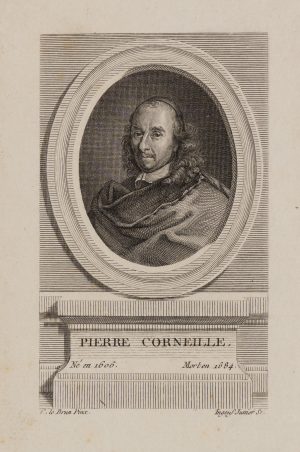 Pierre Corneille in ovalem Rahmen