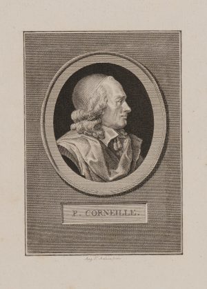 Pierre Corneille nach rechts gewandt