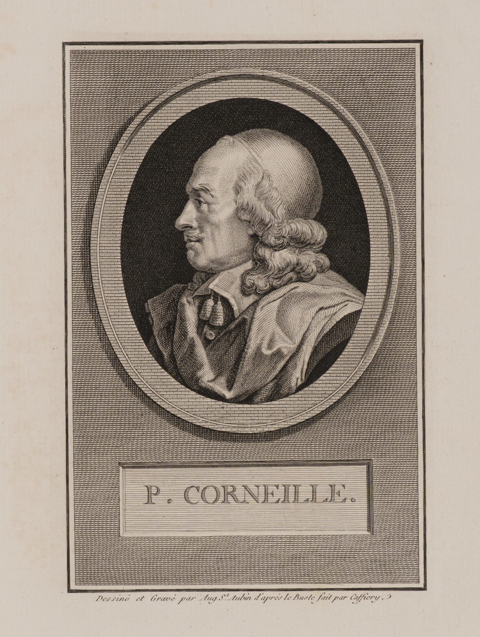 Pierre Corneille nach links gewandt