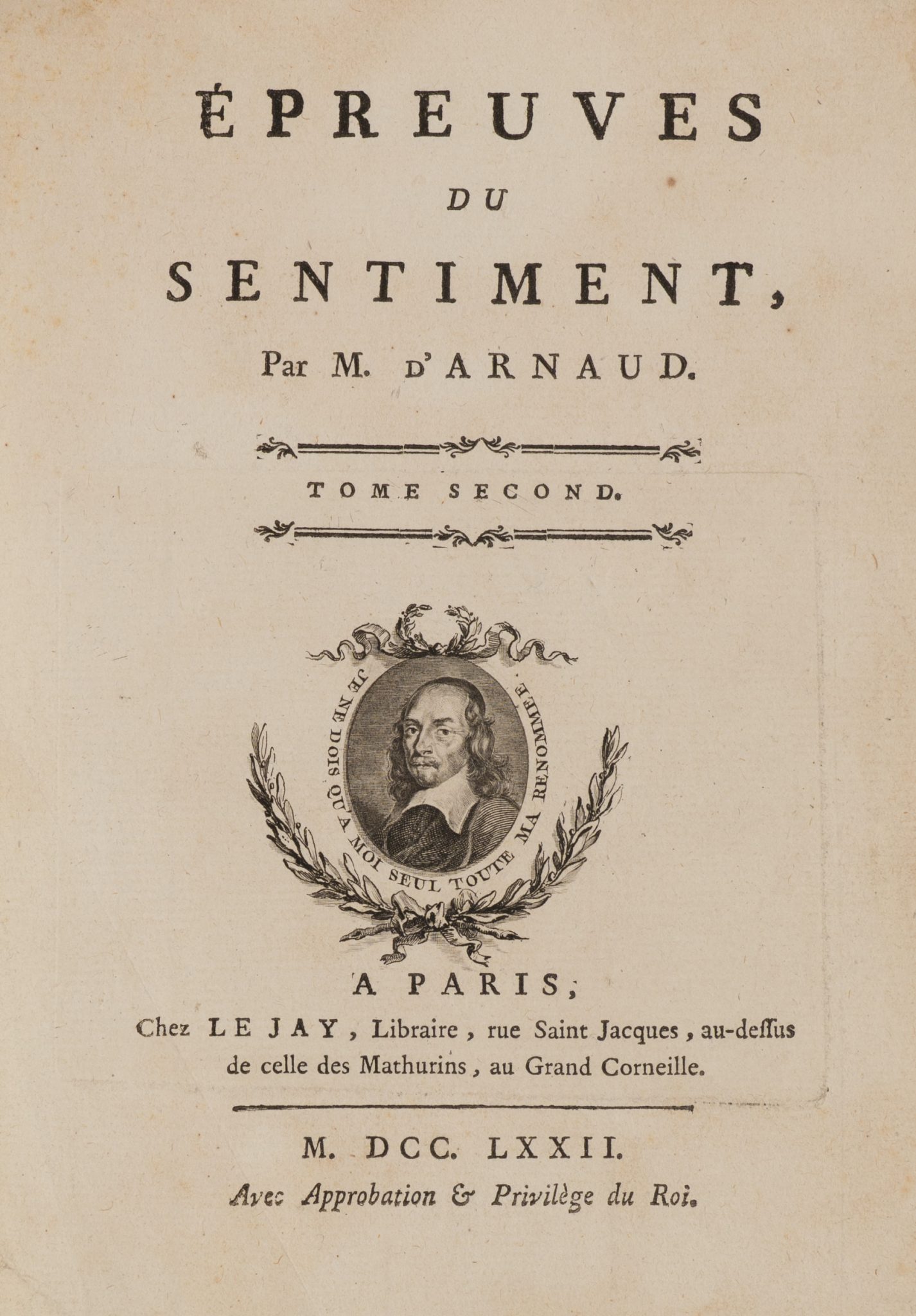 Porträtvignette von Pierre Corneille