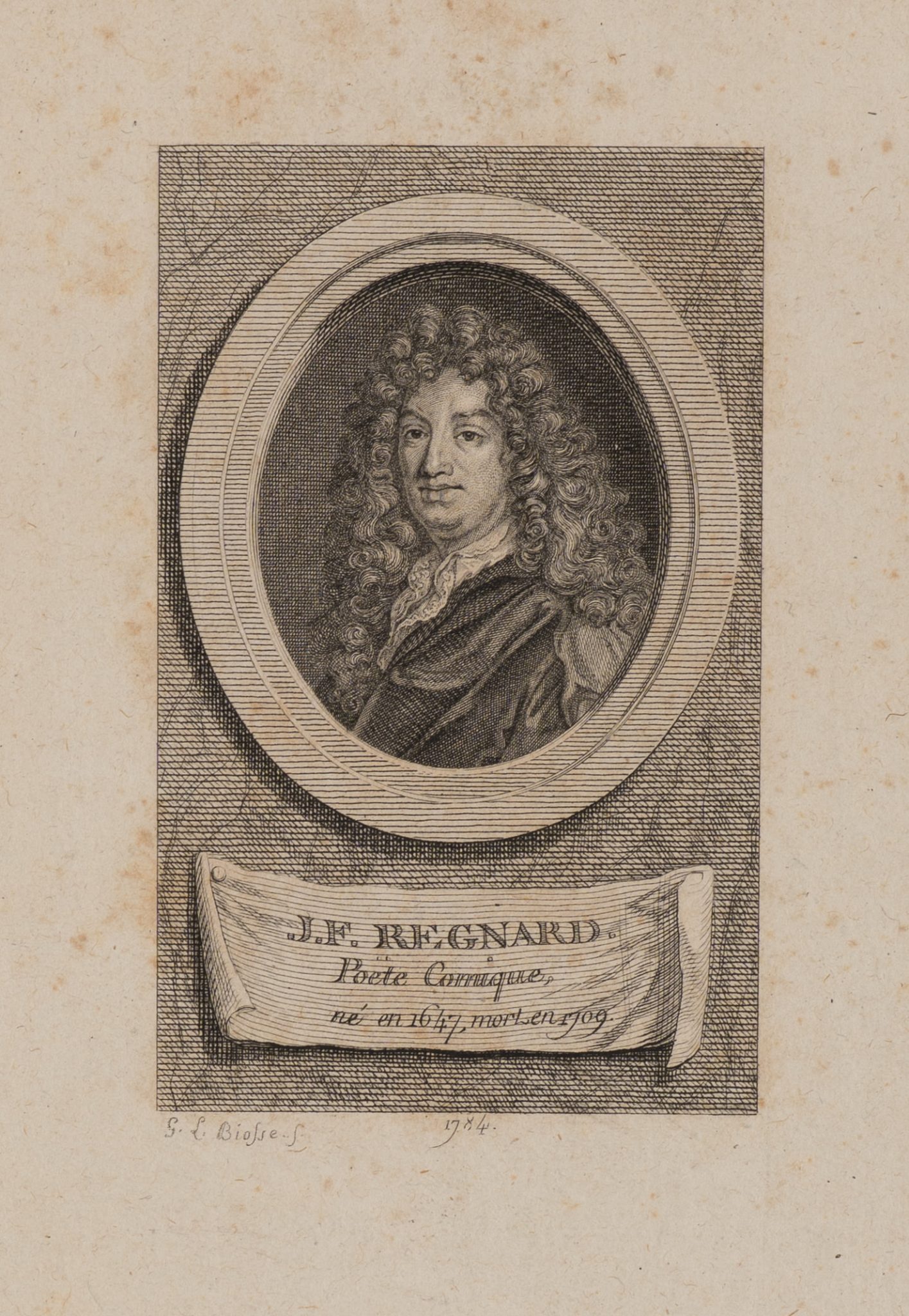 Porträt des Jean Francois Regnard