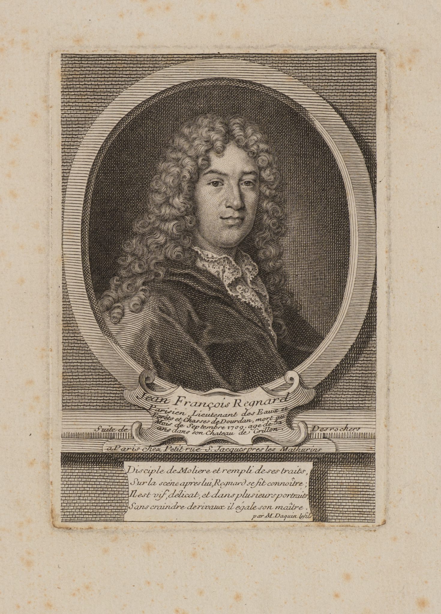 Porträt des Jean Francois Regnard