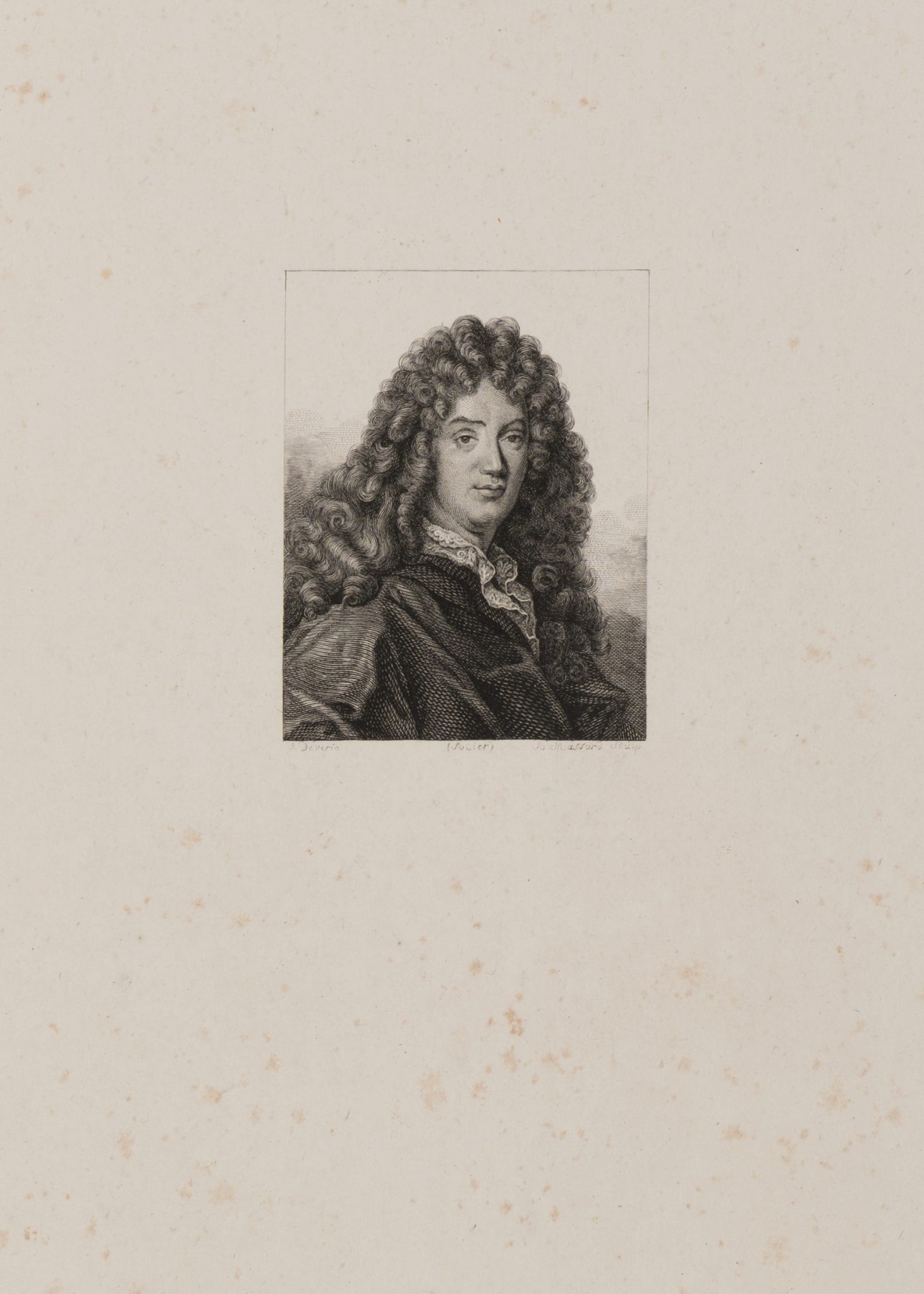 Porträt Jean-François Regnard, früher Probezustand