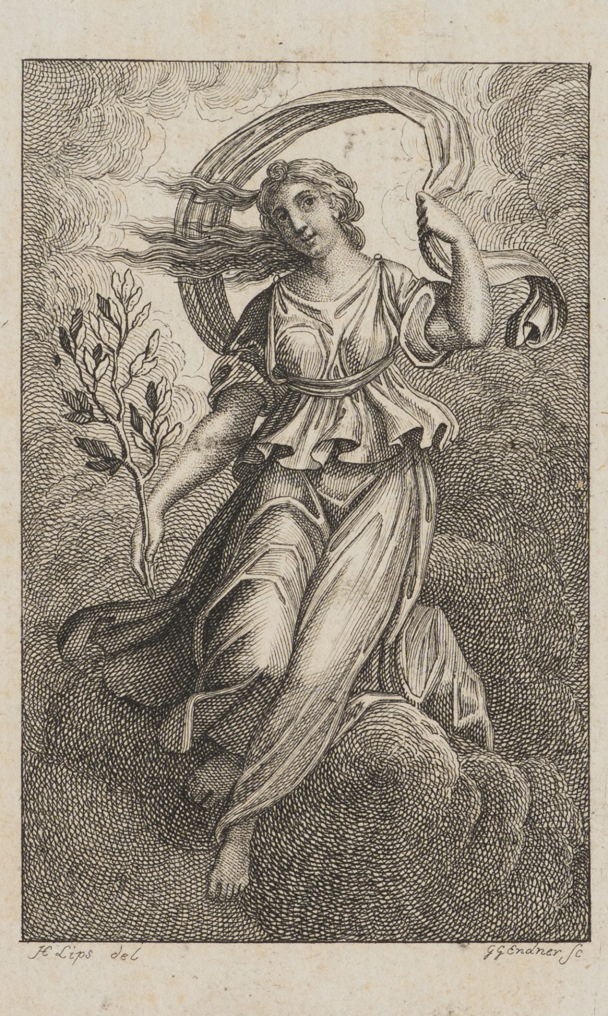 Buchillustration, Vignette, Allegorie