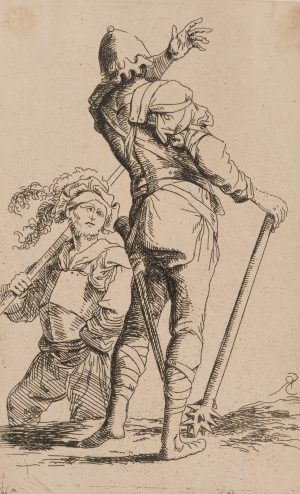 Krieger in dynamischer Pose