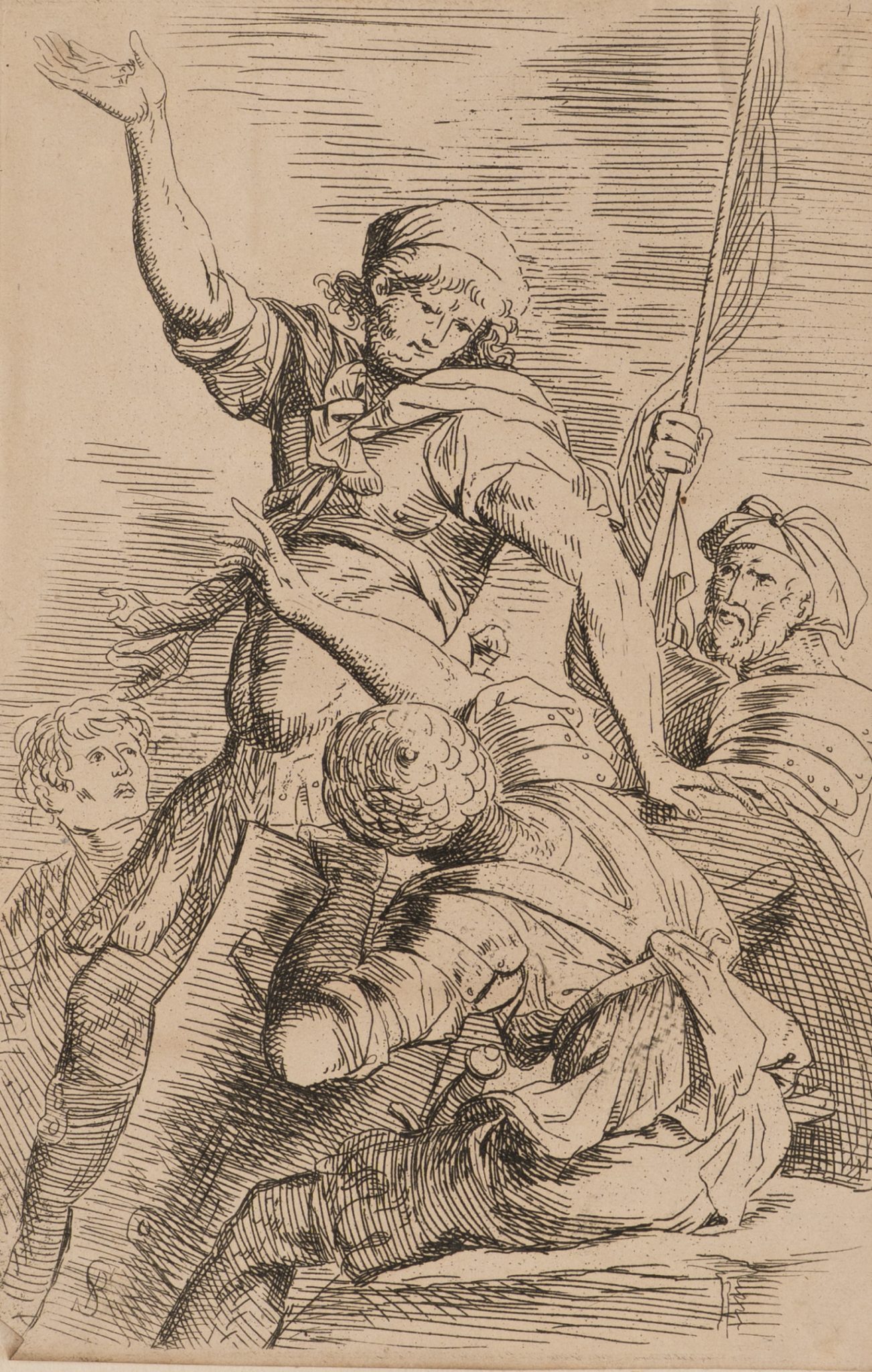 Dramatische Figurengruppe