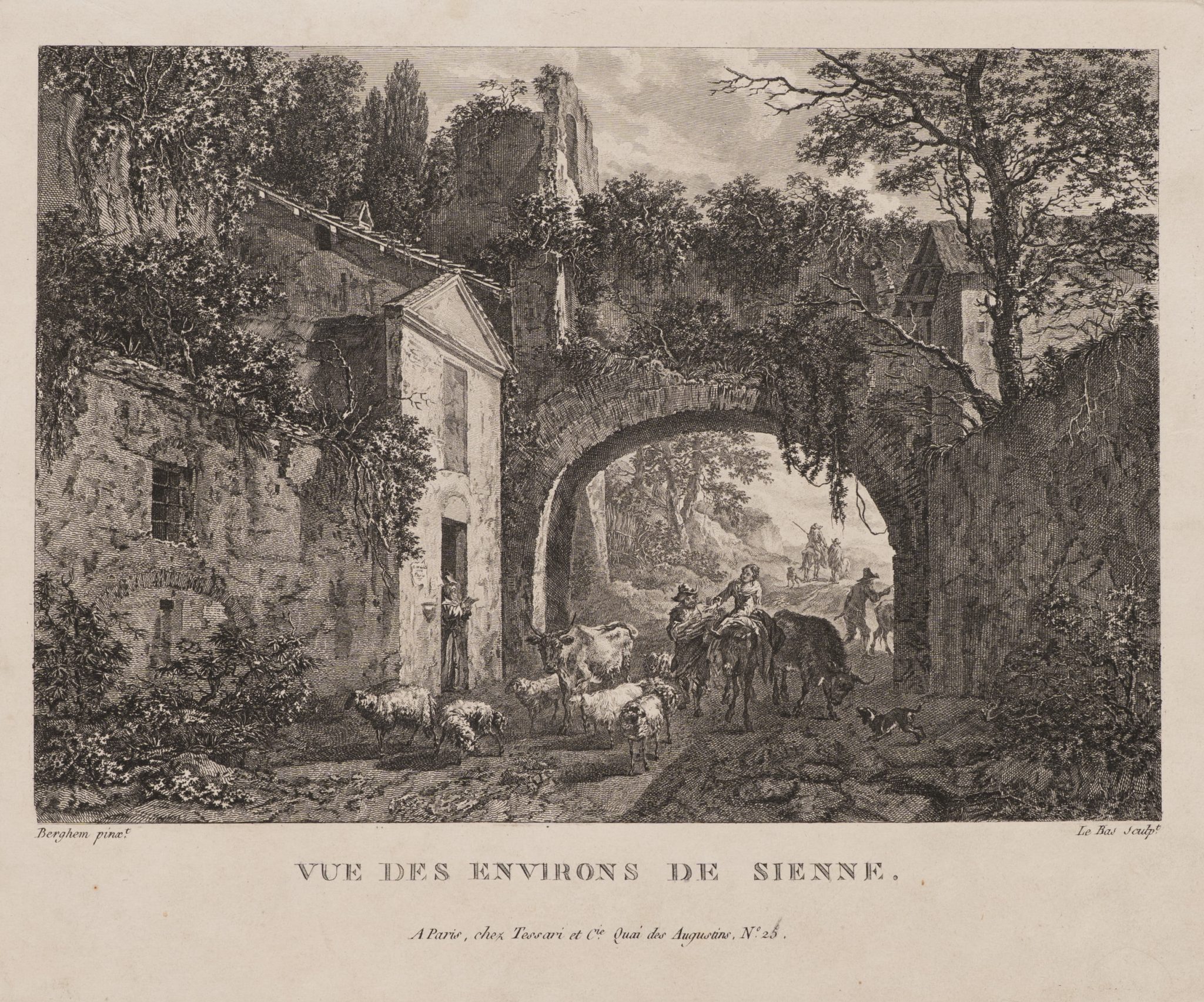 Vue des environs de Sienne