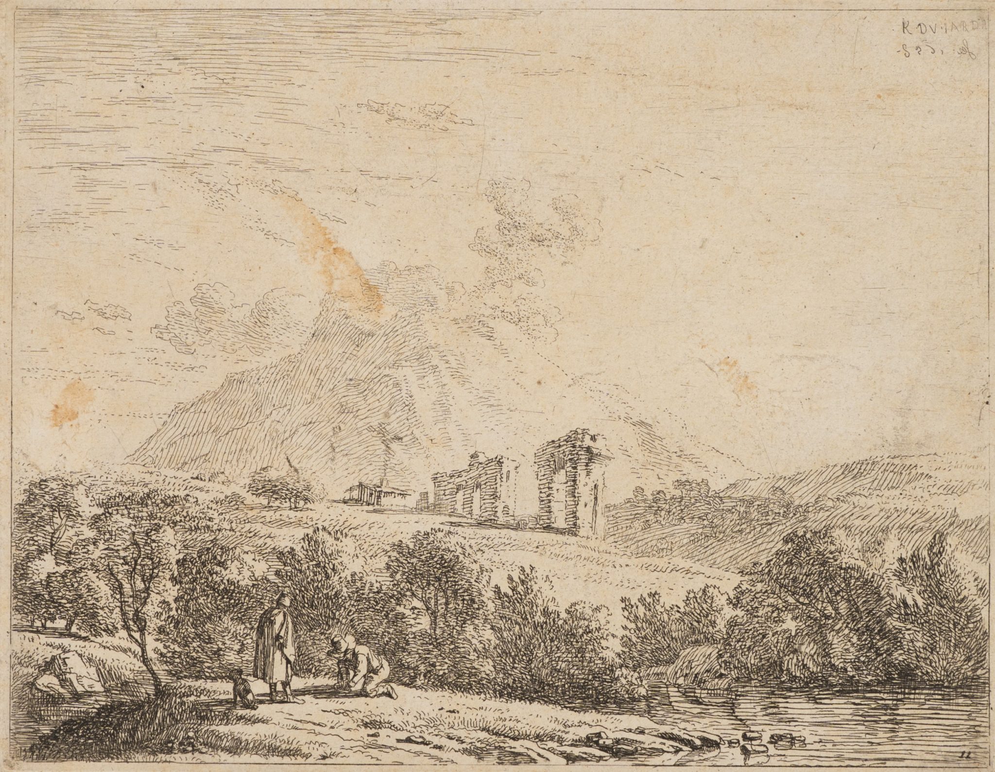 Landschaft mit Ruinen