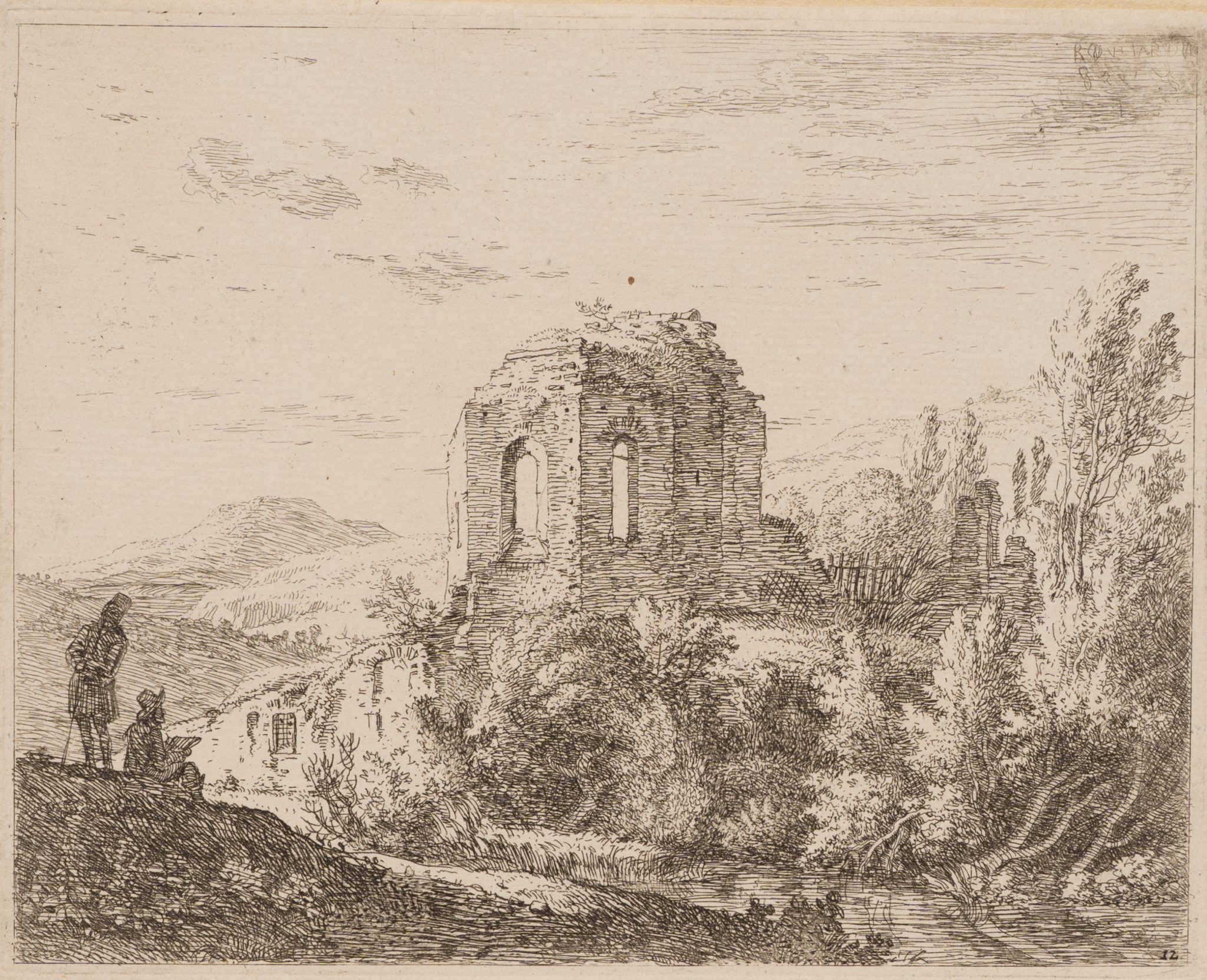 Ruine in Landschaft