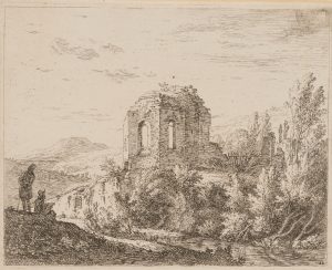 Ruine in Landschaft