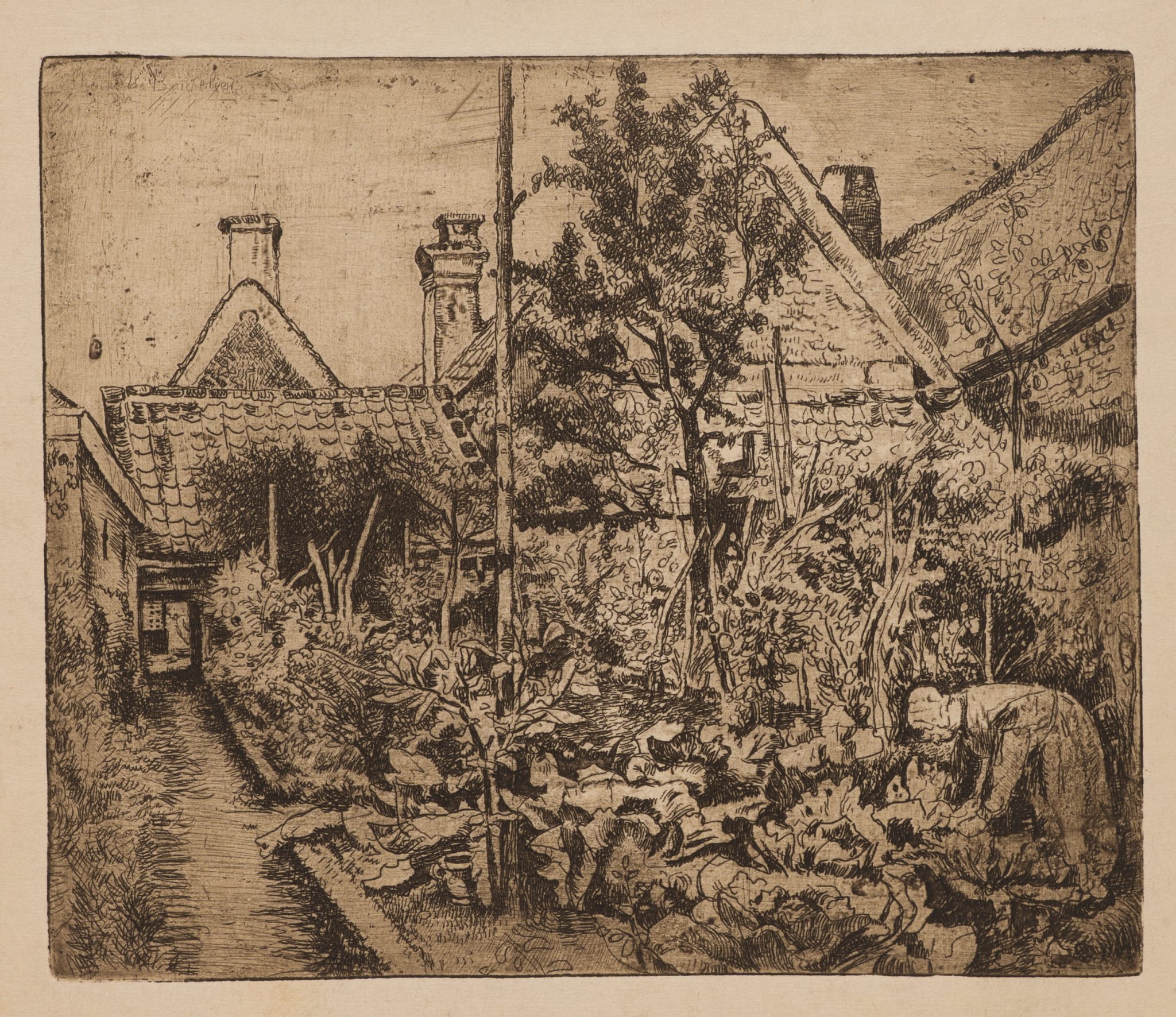 Frau im Garten