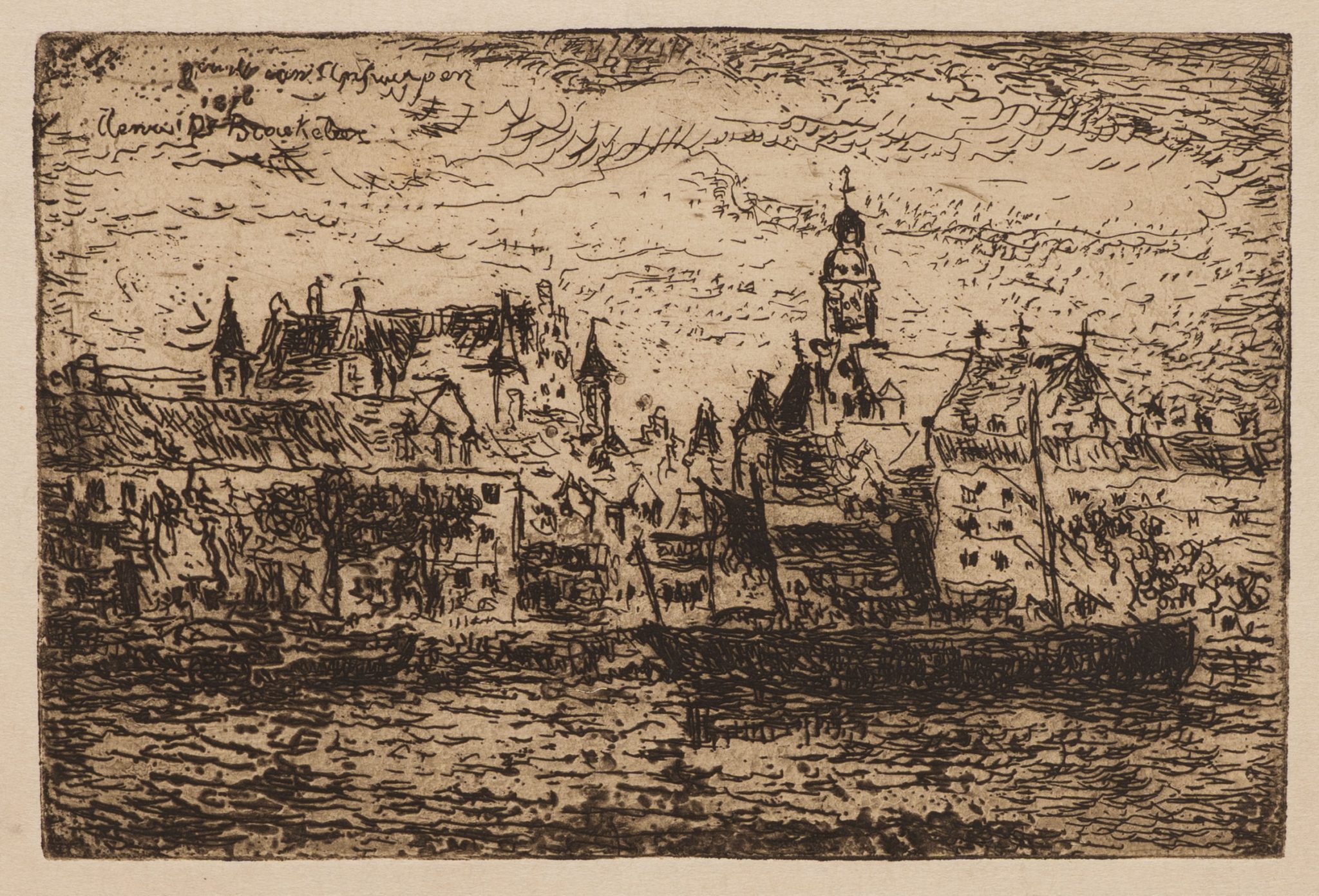 Flussansicht von Antwerpen