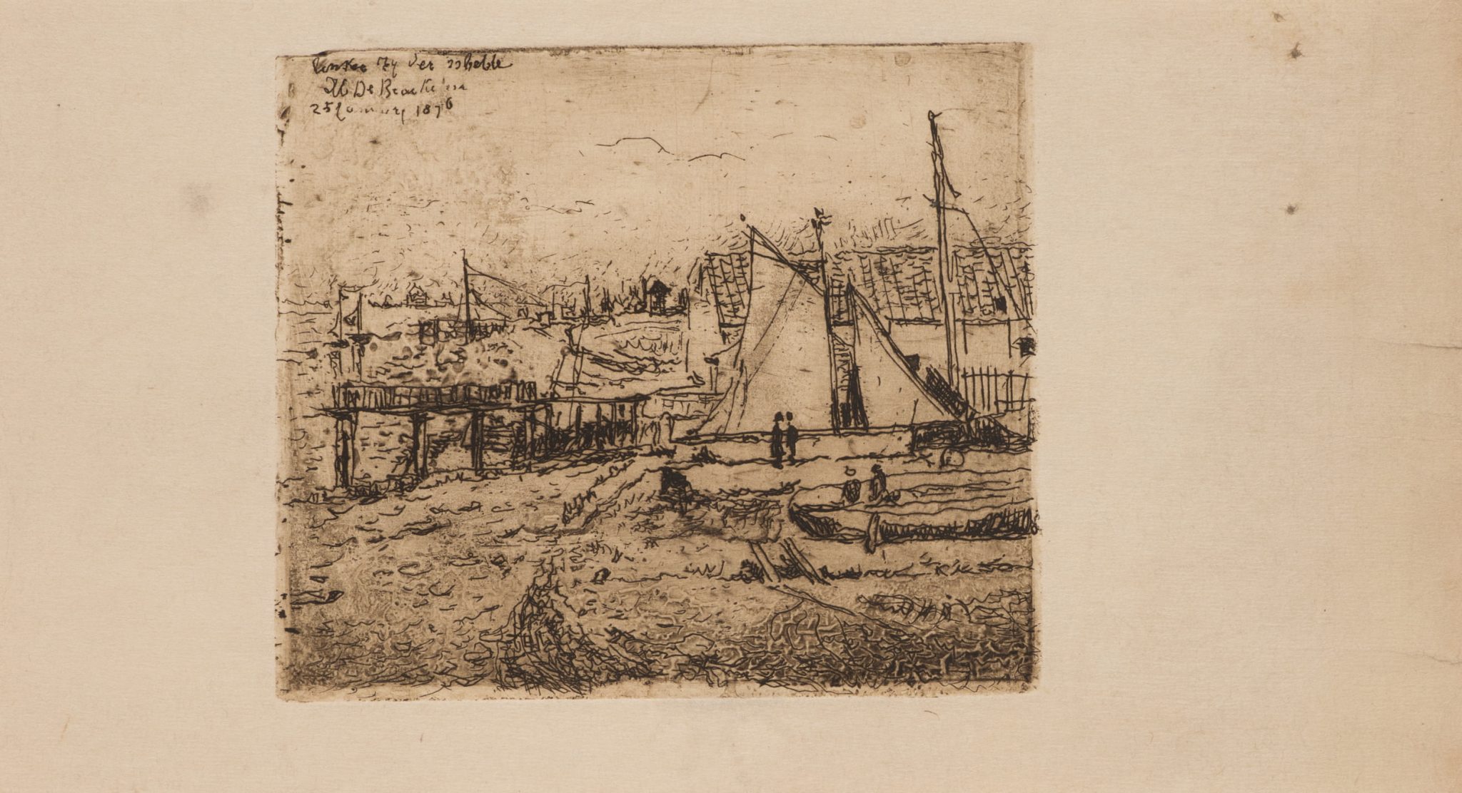 Hafen an der Schelde bei Antwerpen
