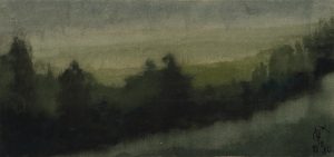 Nebelige Landschaft