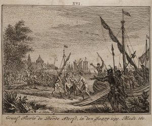 Historische Szene. Graf Floris