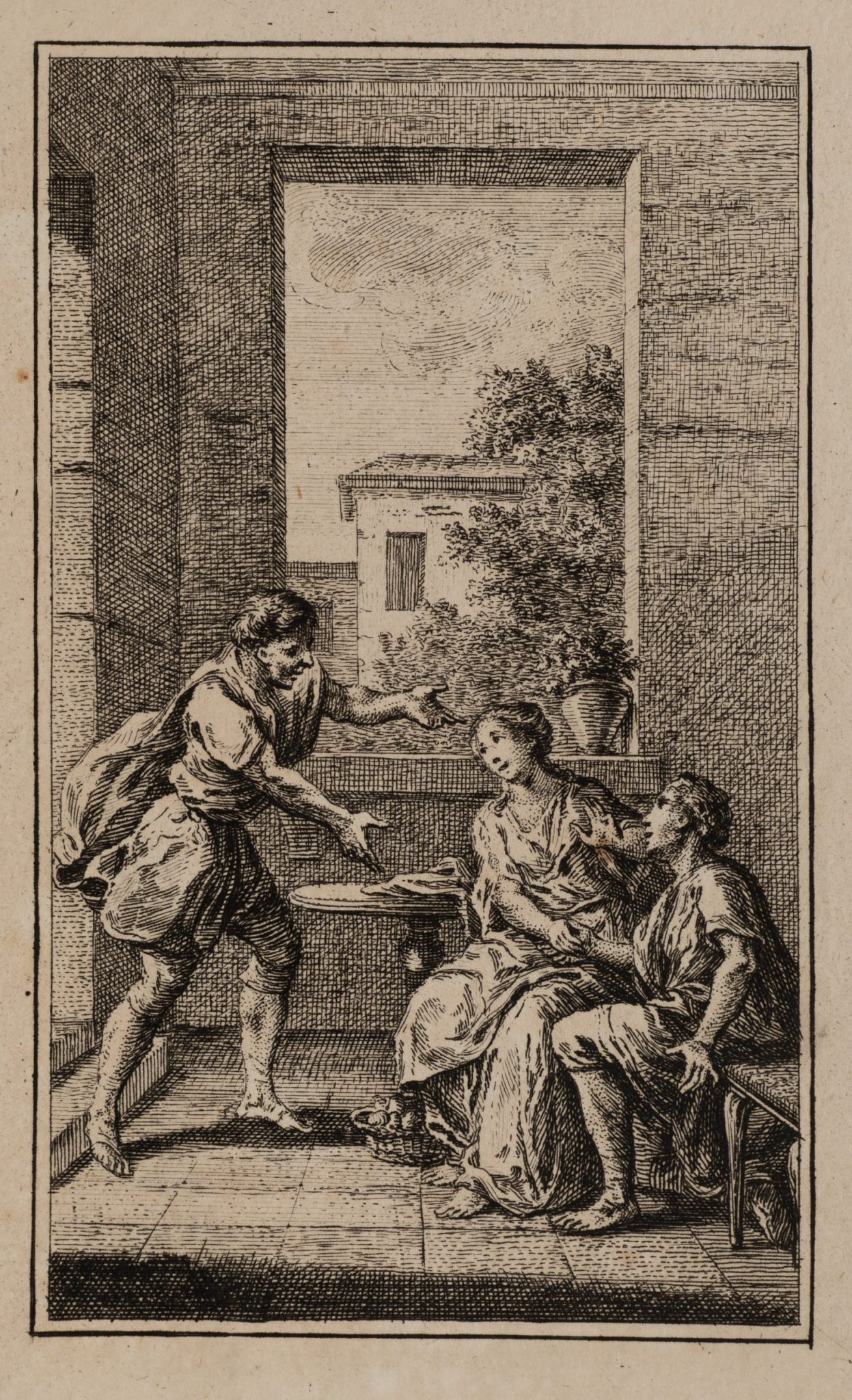 Drei Figuren, aus Oper Alceste