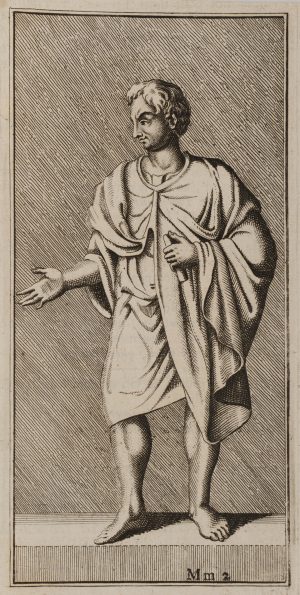 Antike Figur. Skulpturendarstellung