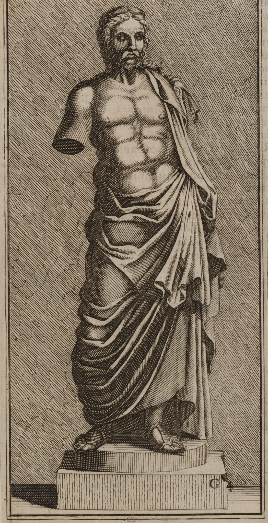 Antike Statue des Zeus