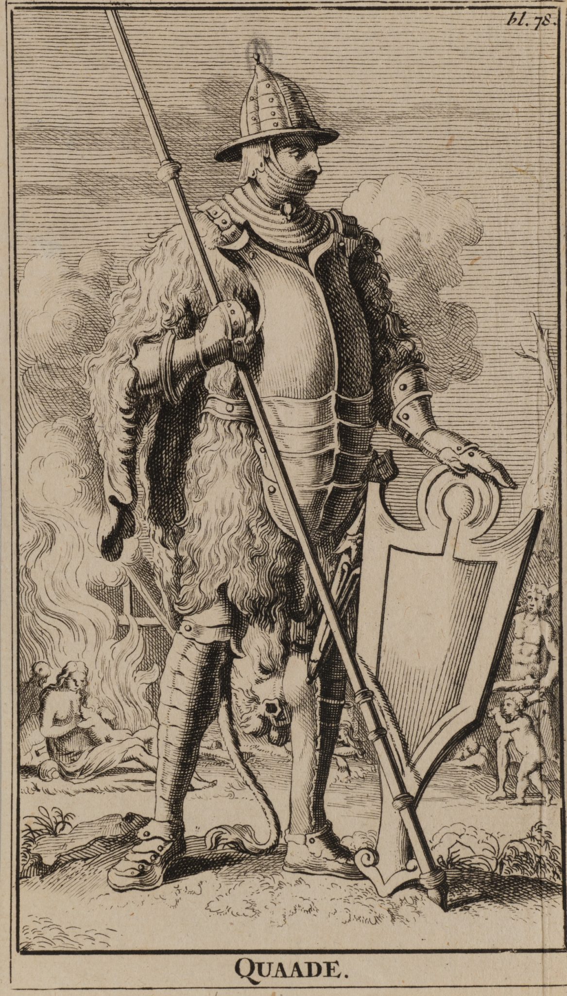 Gerüsteter Krieger der Quaden