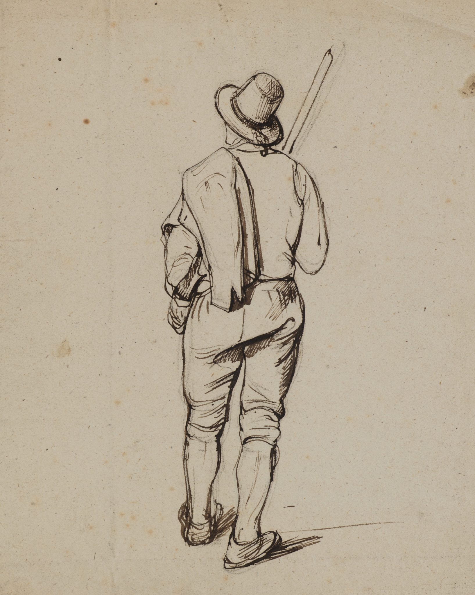 Mann mit Stab