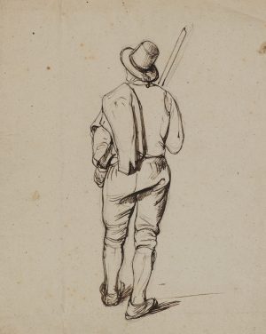 Mann mit Stab