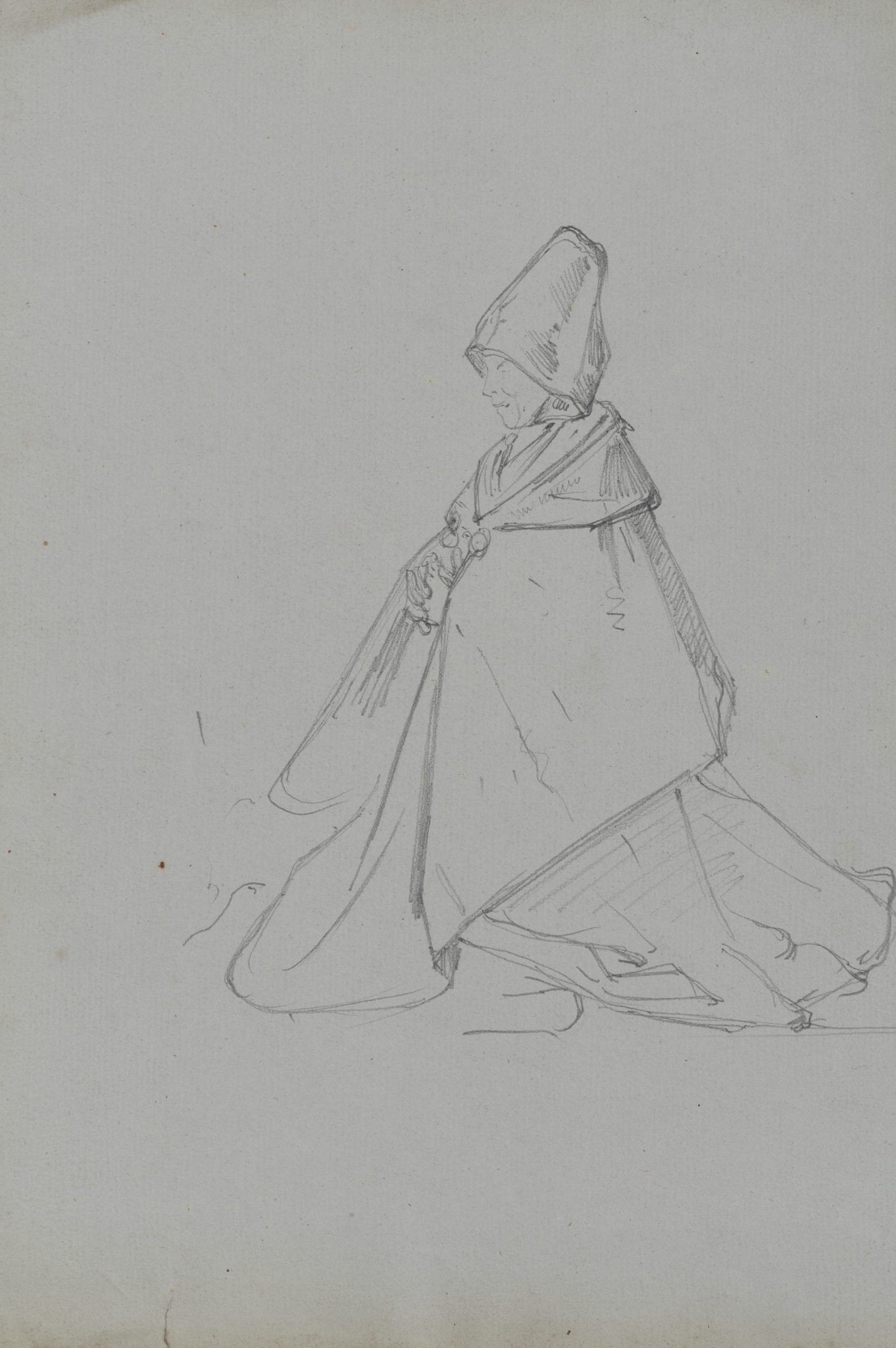 Frau mit Haube
