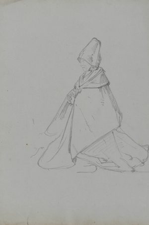 Frau mit Haube