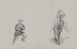 Figur und Pferd