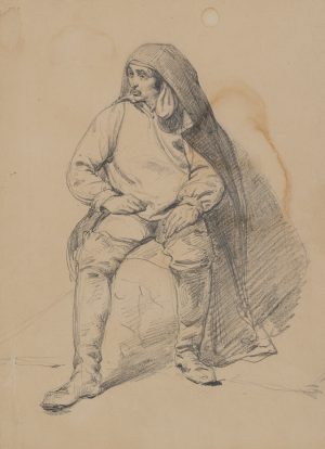 Sitzender Mann