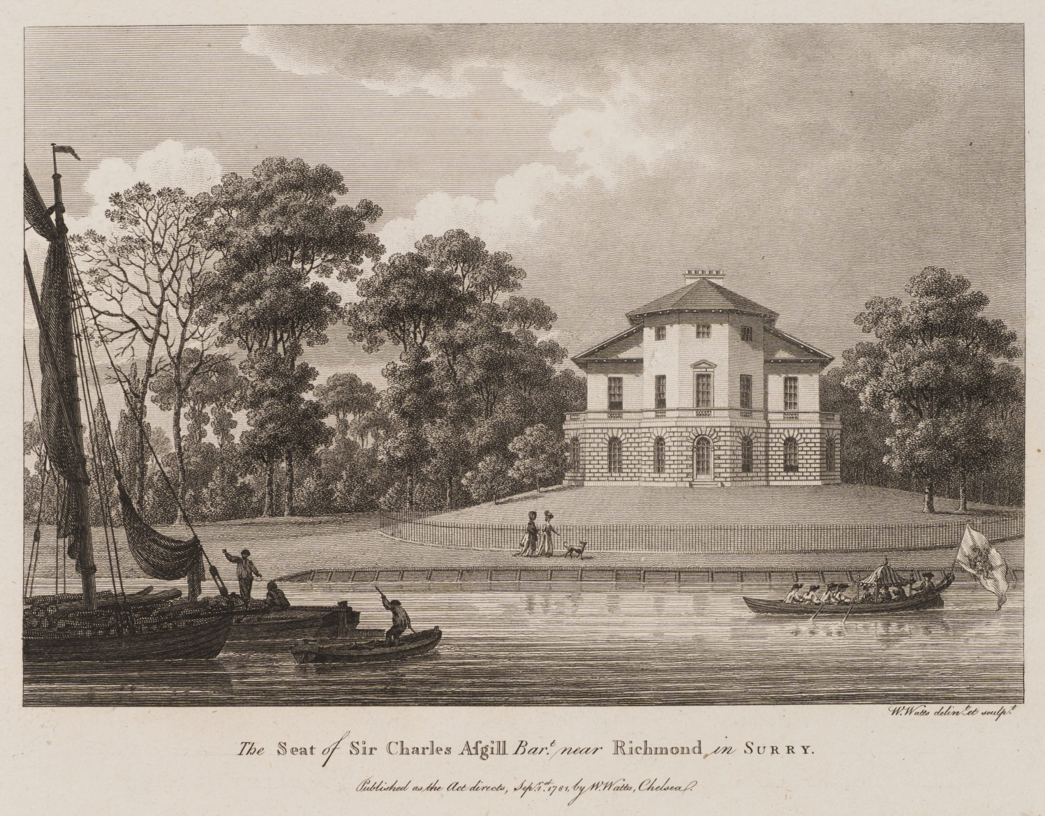 Landhaus bei Richmond am Fluss