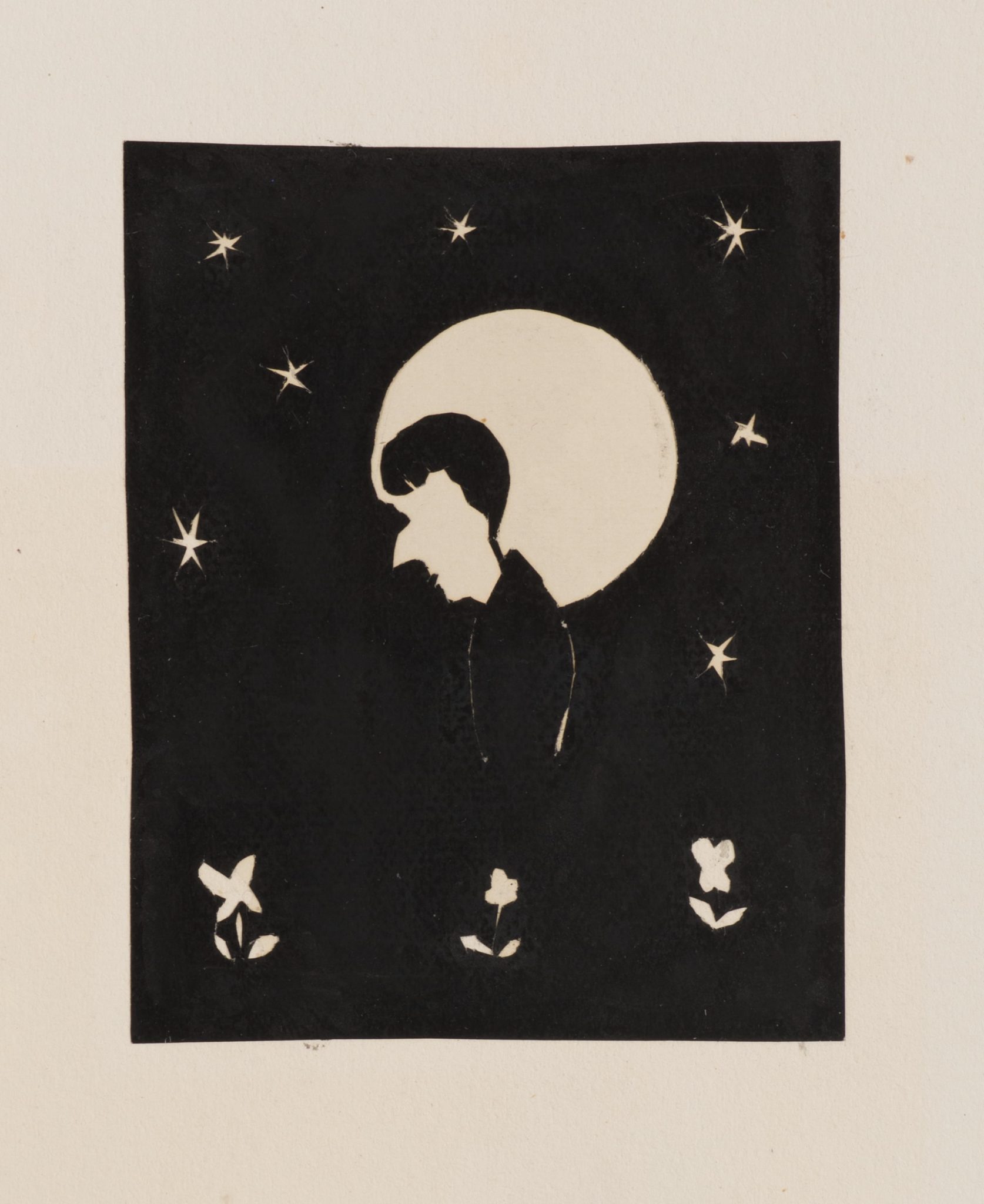 Aubrey Beardsley mit Mond