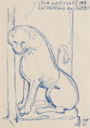 Löwe an der Kathedrale von Salerno