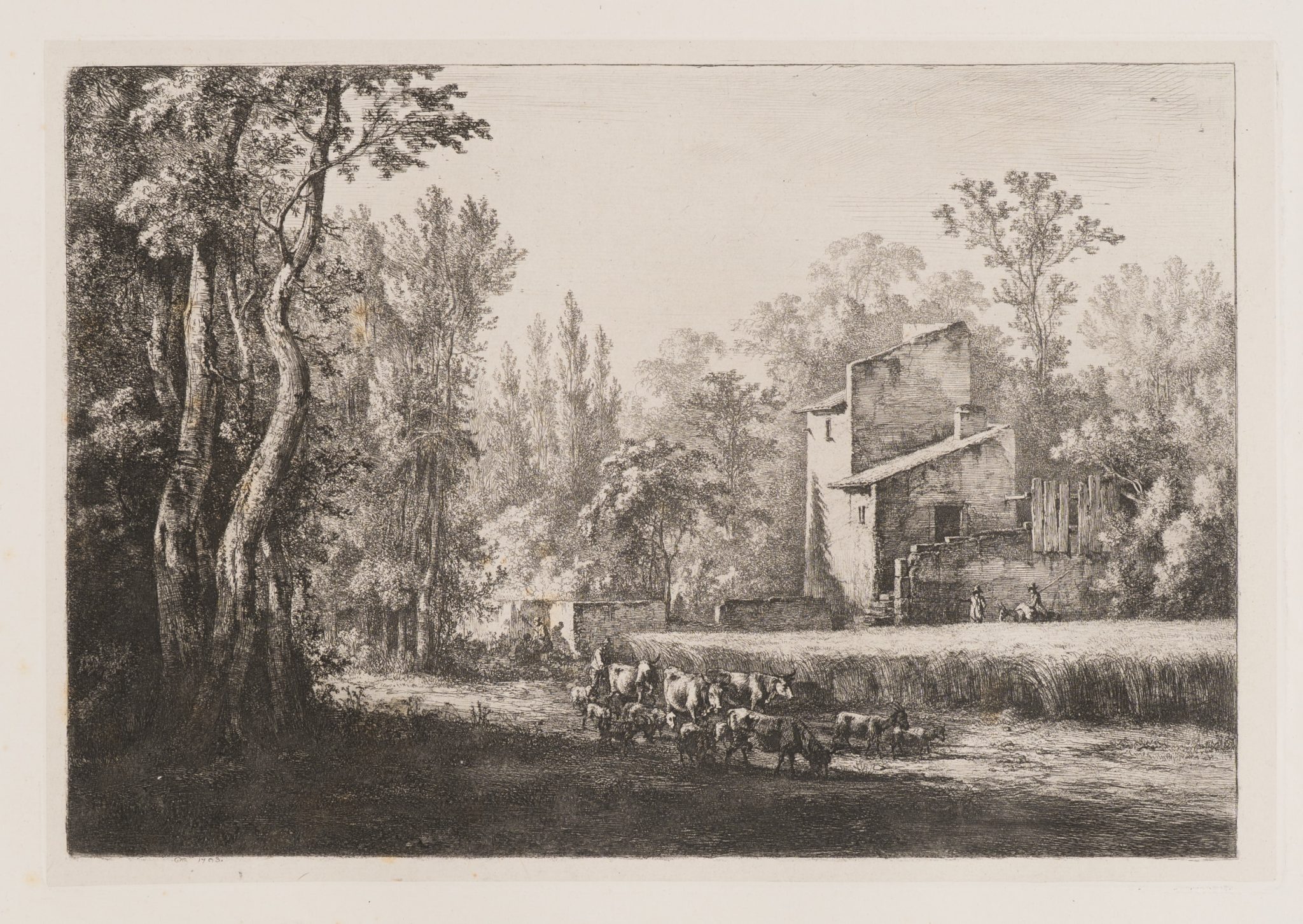Landschaft in Lyonnais