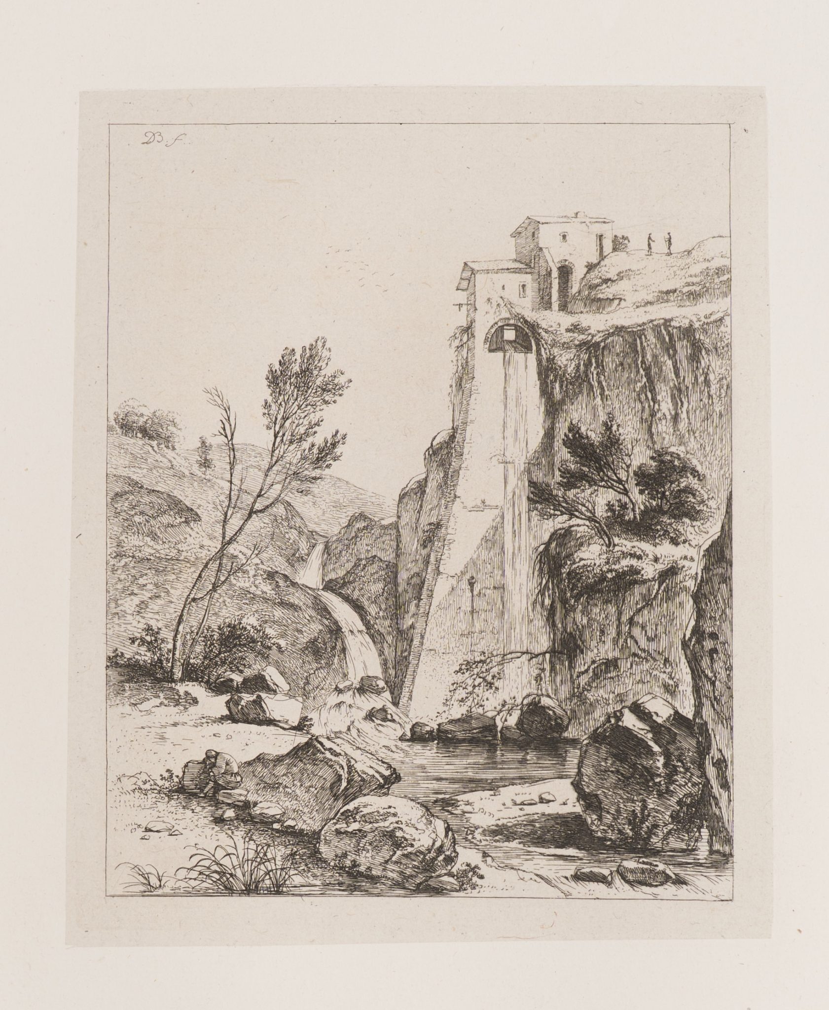 Wasserfall an steiler Felskante