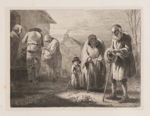 Ärmliche Dorfbewohner