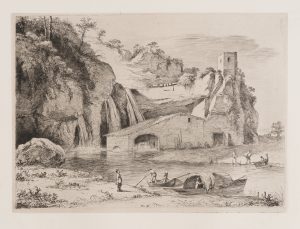 Flusslandschaft mit Mühle