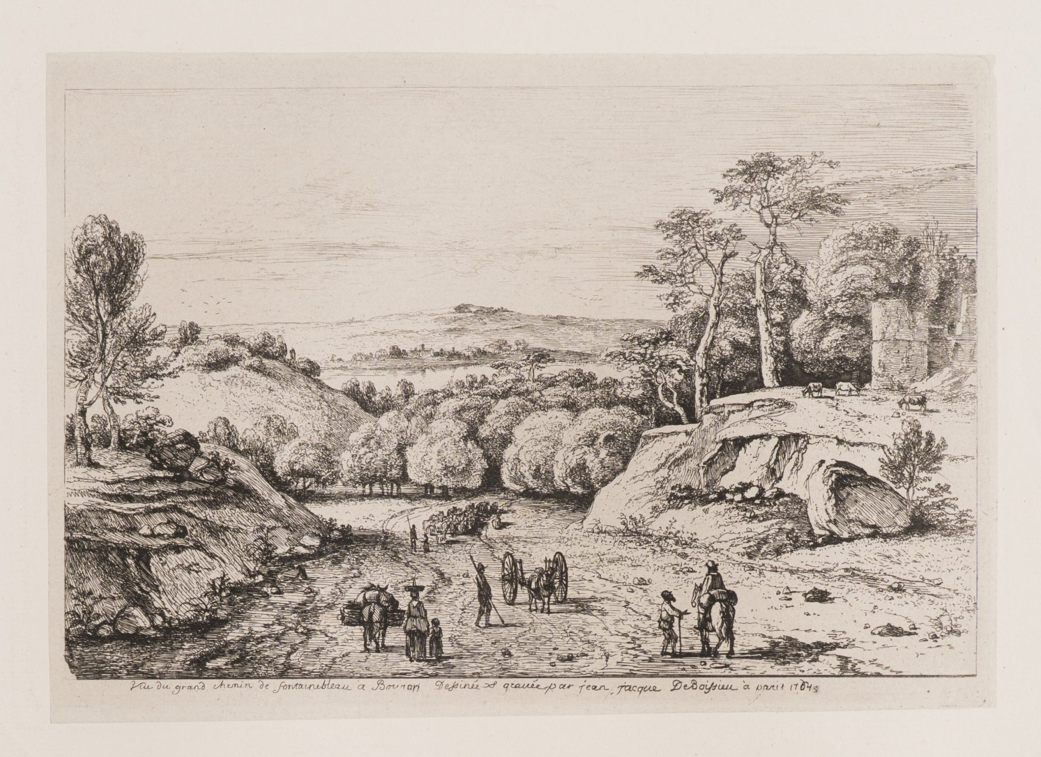 Hauptstraße von Fontainebleau nach Bourron