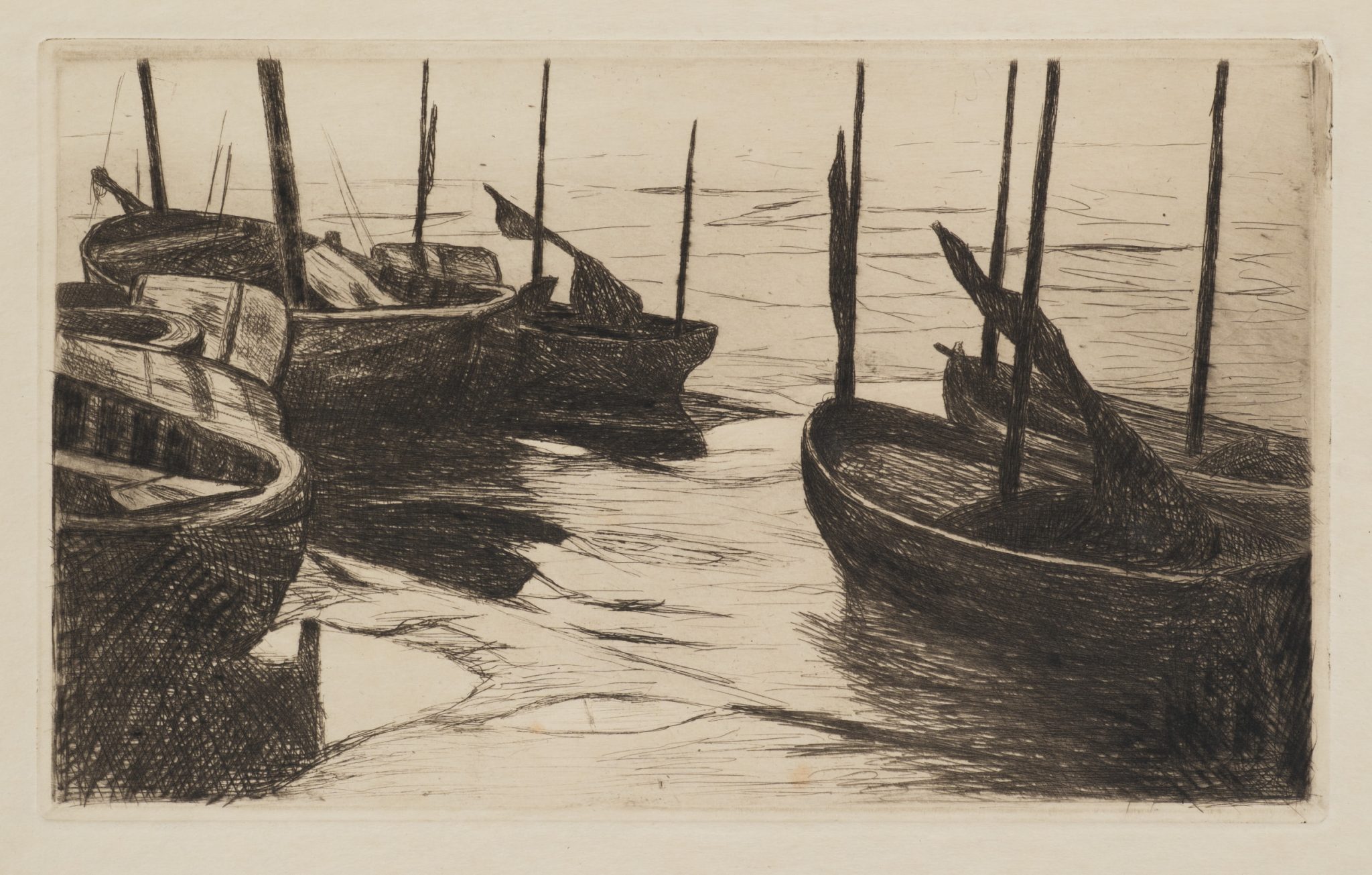 Boote im Hafenbecken