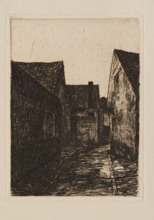 Schmale Gasse zwischen Häusern